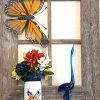 Orange Butterfly Glass Jar - Image 2