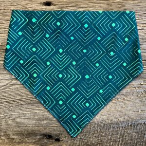 EZ Scrunch Teal Pattern