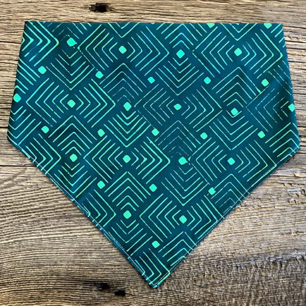 EZ Scrunch Teal Pattern